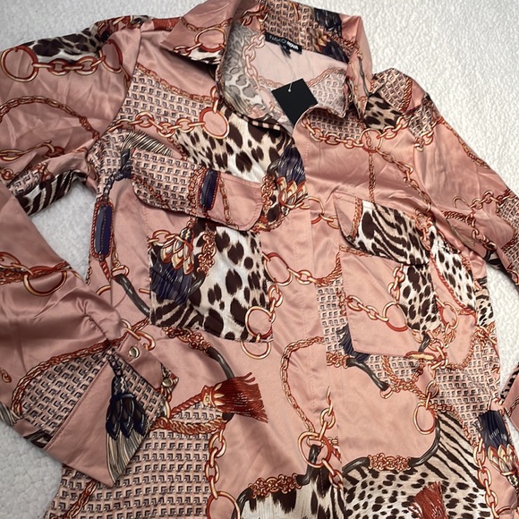 Mauve Button Up Top - Picture 5 of 7